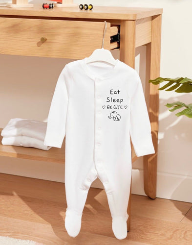 Eat Sleep Be Cute Sleepsuit