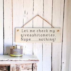 ‘Let me check’…Wooden Wall Sign
