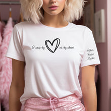 Load image into Gallery viewer, I Wear My Heart On My Sleeve - White T-Shirt
