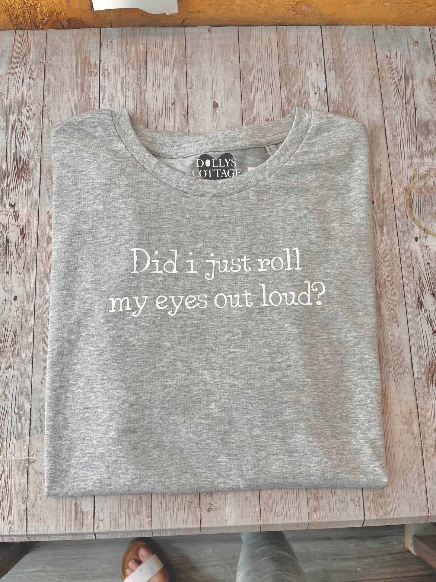 Did I Just Roll My Eyes Out Loud - Grey T-Shirt