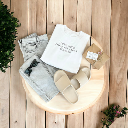 Todays Mood - White T-Shirt
