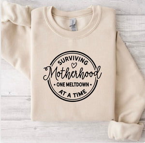 Surviving Motherhood Sand Sweatshirt