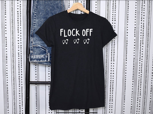 Flock Off Black T-Shirt